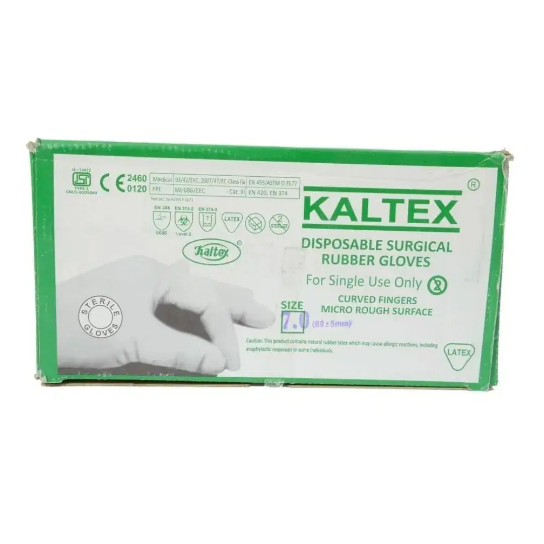 Kaltex Disposable Sterile Surgical Rubber Gloves
