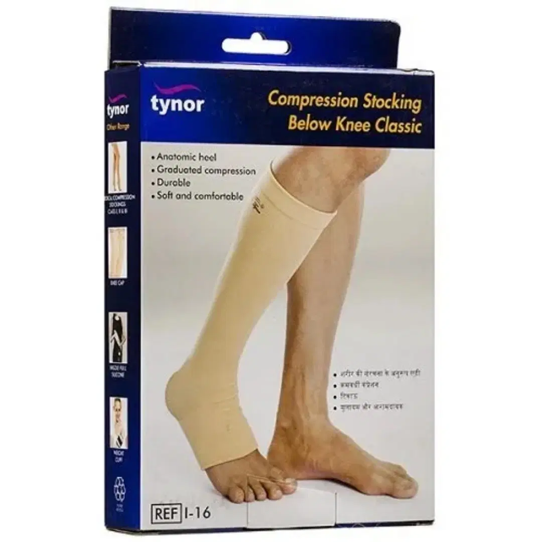 Tynor Below Knee Compression Stockings (XL) I-16