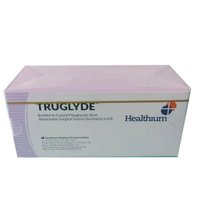 Healthium - Sutures India - SN2944 - Truglyde 4-0 SN 2944 - 12 Foils Box