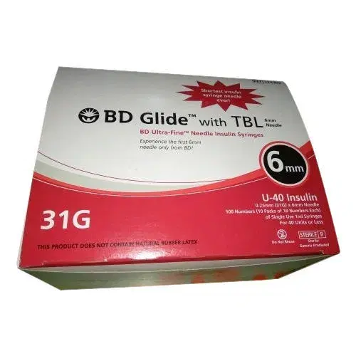 BD Ultra Fine Needle Syringes -100 Pcs