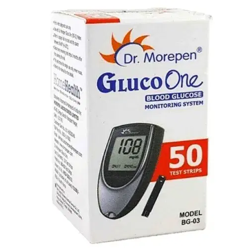 Dr. Morepen BG-03 Glucometer 50 Test Strips