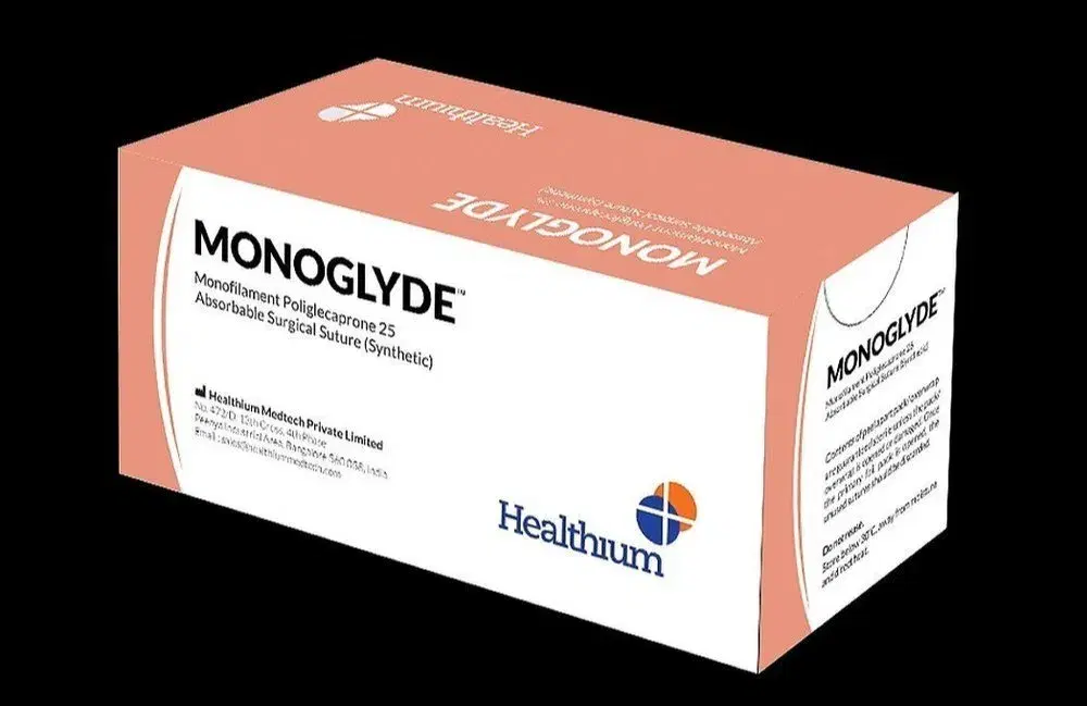 Healthium - Sutures India - SN3205PS - Monoglyde 4-0 SN 3205PS - 12 Foil Box