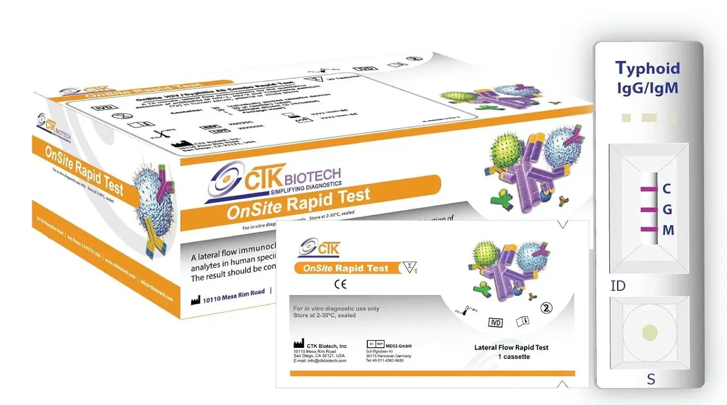 OnSite Typhoid IgG/IgM Rapid Test - 30 kits