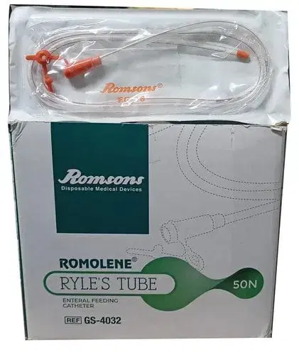 Romsons Ryles Tube (Romolene) GS-4032 | Nasogastric Feeding Tube for Gastro Care